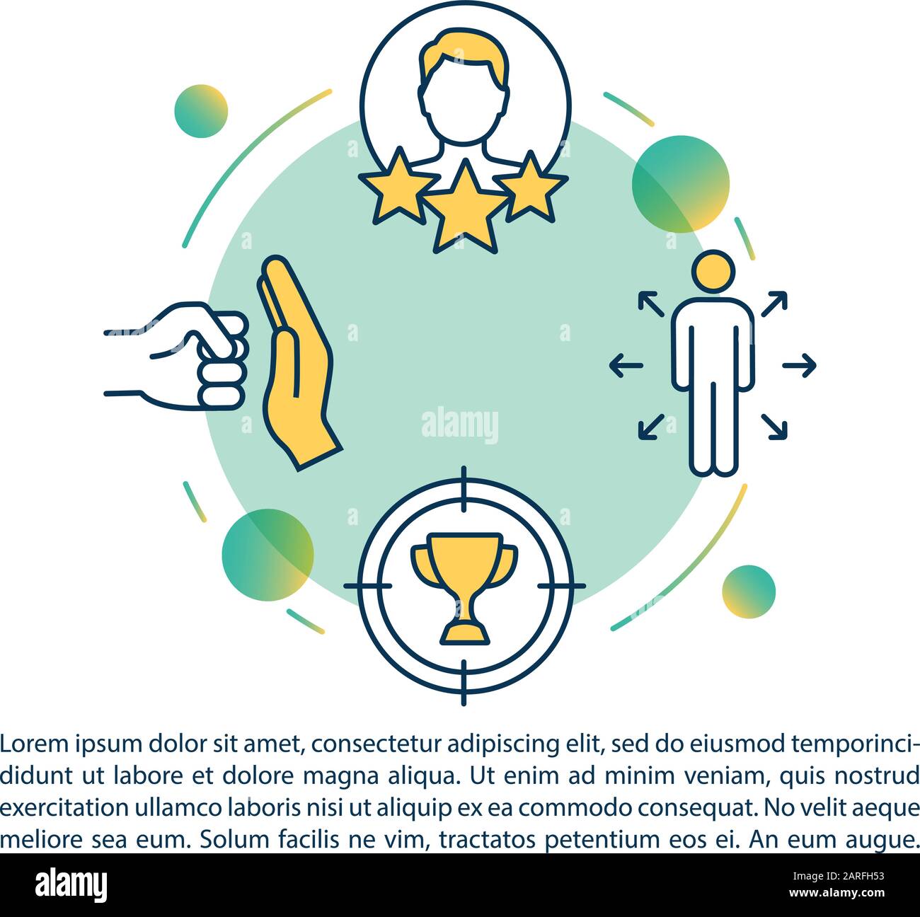 Personal development concept icon with text. Opportunities and