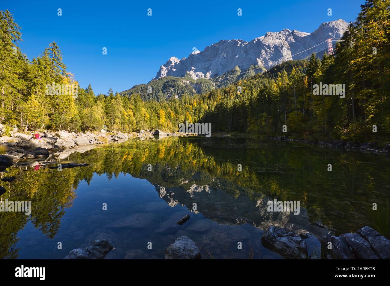 Eibsee, Werdenfelser Land, Bavaria, Germany Stock Photo