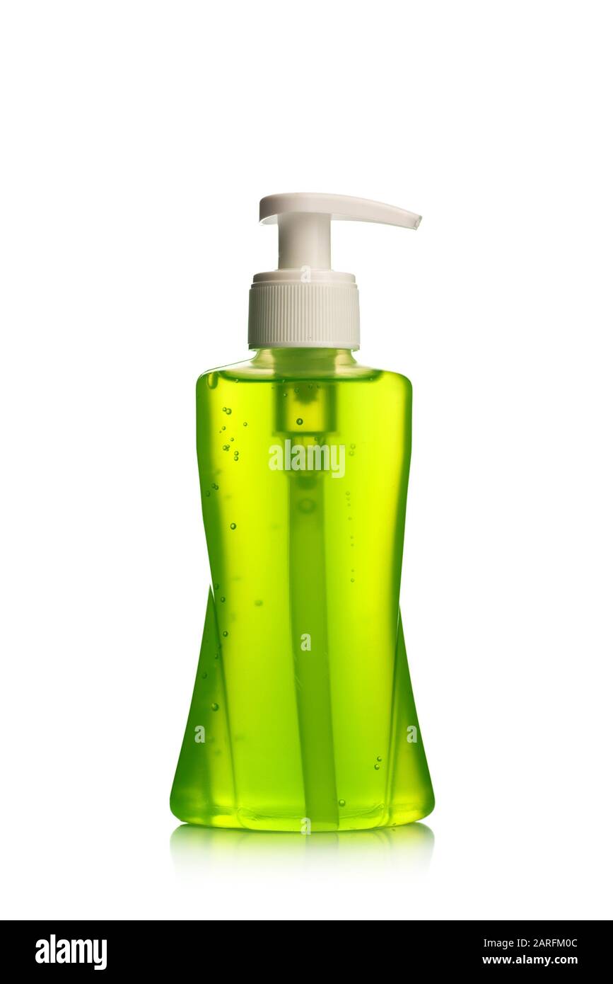 Download Bottle Of Liquid Soap Or Cream Or Face Wash Dispensers Or Liquid Stopper Isolated On White Background Stock Photo Alamy