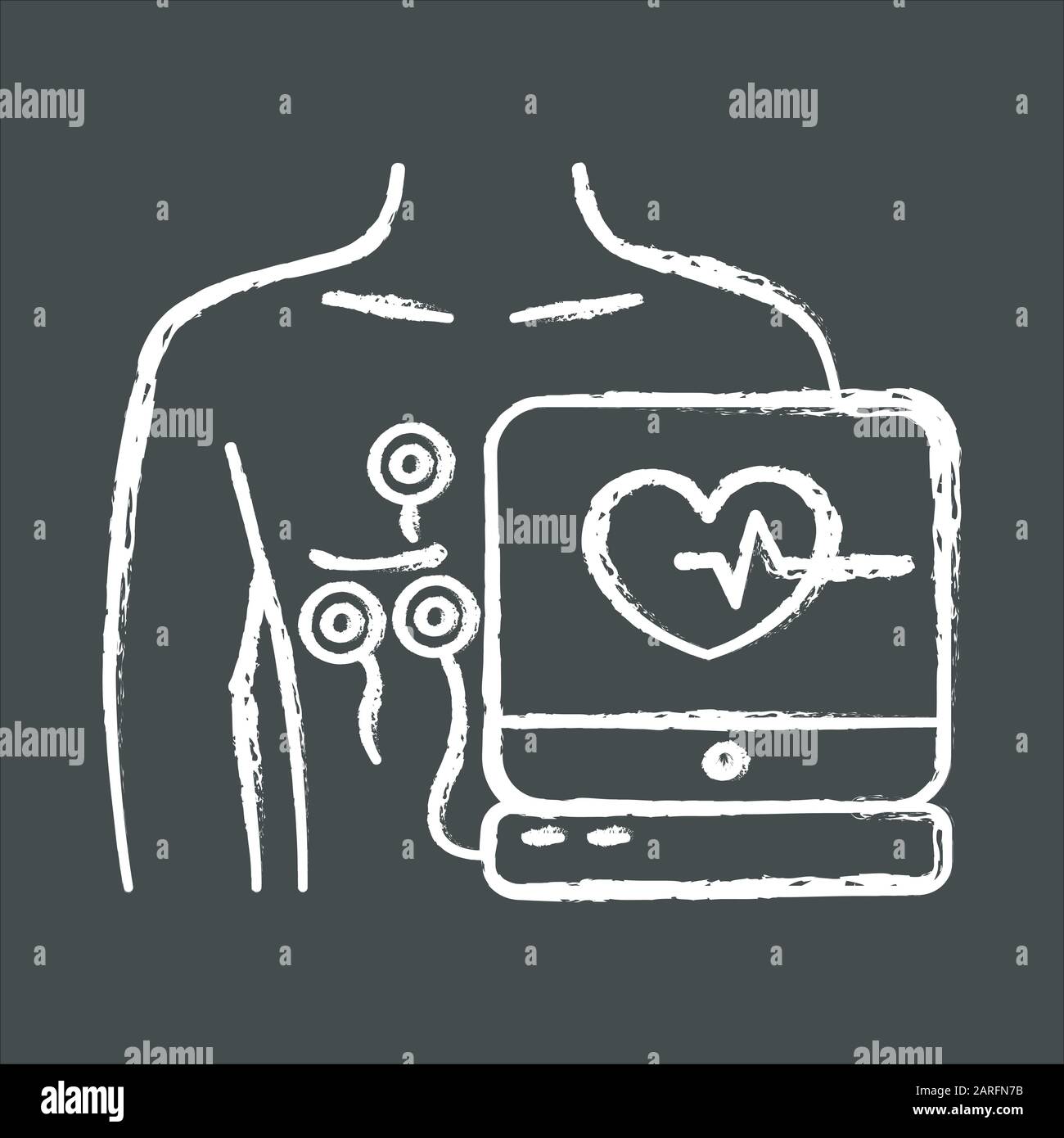 Ecg screen monitor Black and White Stock Photos & Images - Alamy