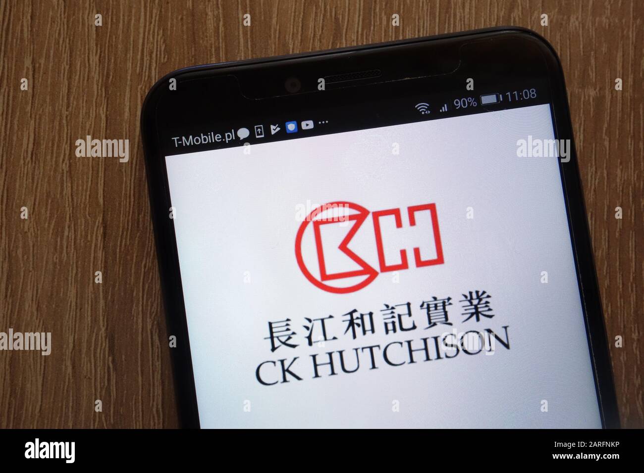 CK Hutchison Holdings logo displayed on a modern smartphone Stock Photo
