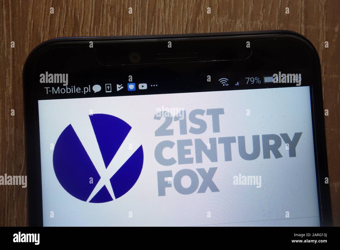 21st Century Fox logo displayed on a modern smartphone Stock Photo