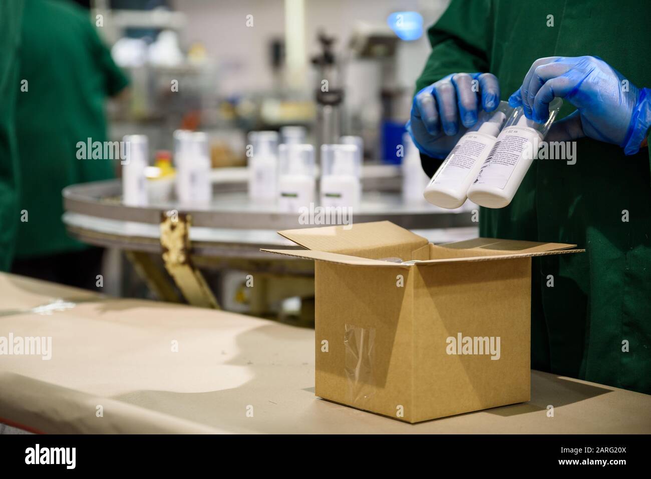 Products being produced in a industrial factory manufacturing plant Stock Photo Alamy