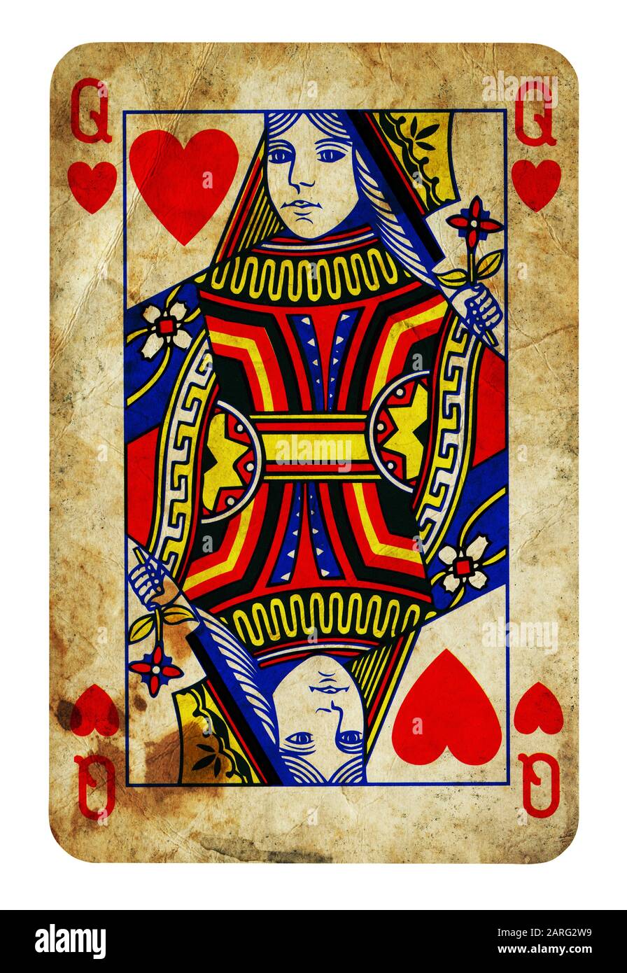 Queen Of Hearts Card Vector High Resolution Stock Photography And Images Alamy
