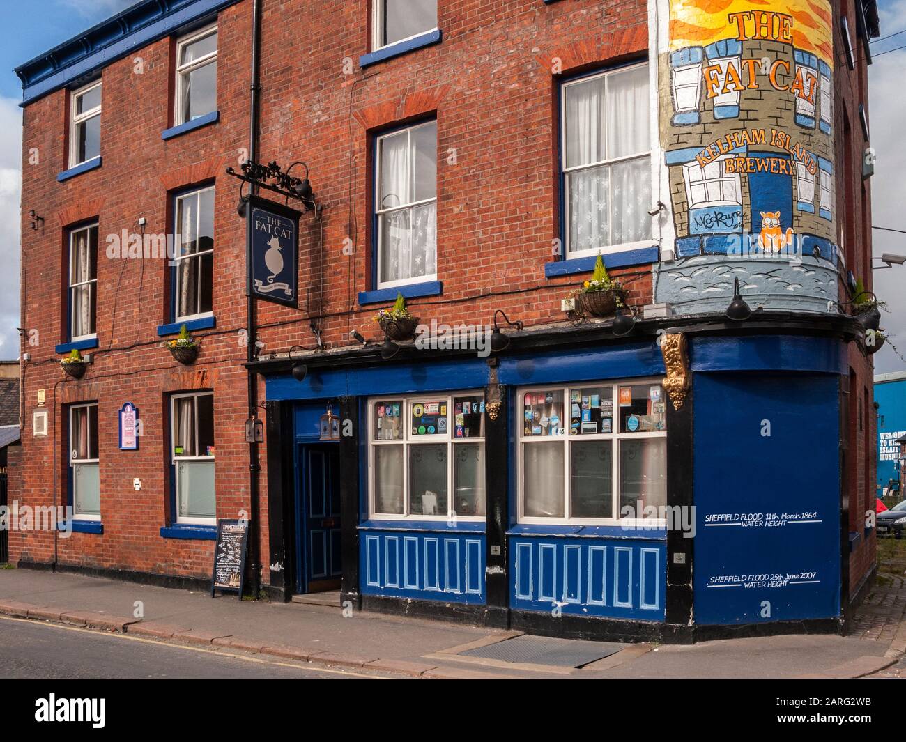 The Fat Cat Pub, Alma Street, Kelham Island, Sheffield Stock Photo