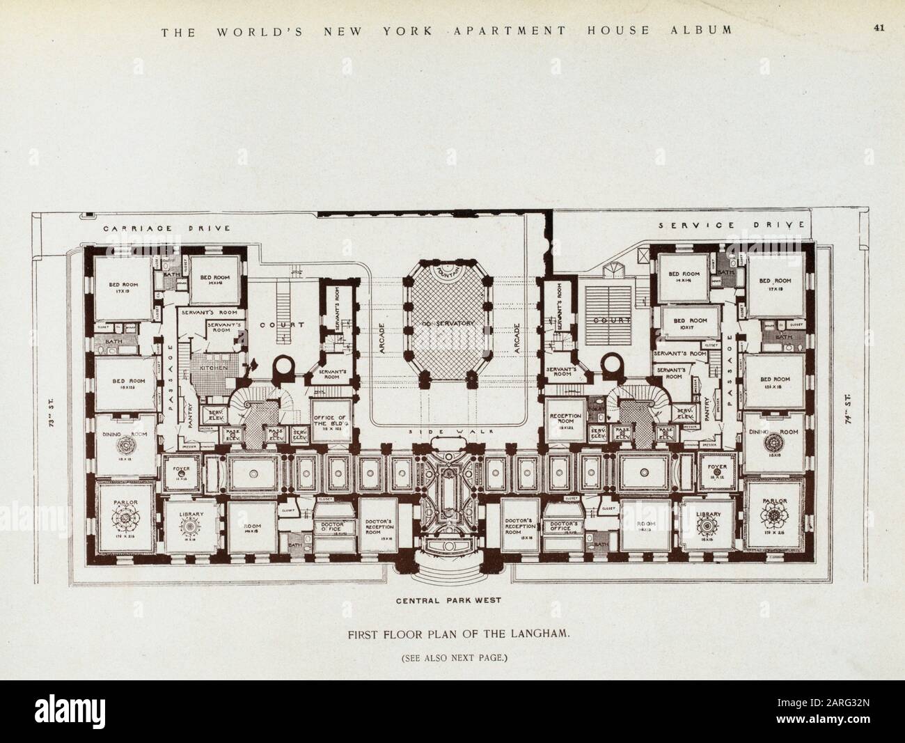 First Floor Plan Of The Langham The World S Loose Leaf Album Of