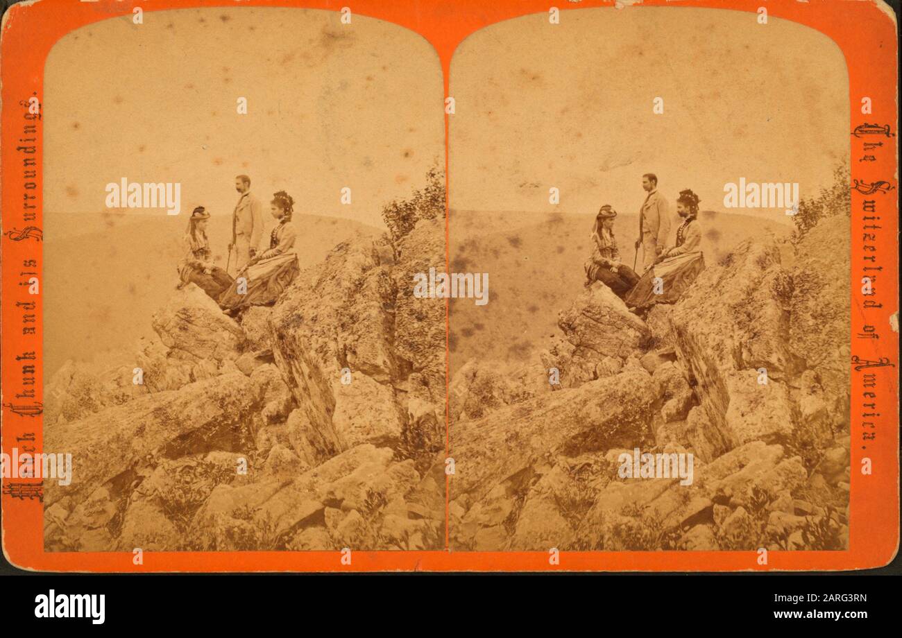 Flag Staff Ledge South Mountain Additional Title Mauch Chunk And Its Surroundings The Switzerland Of America Gates G F George F Stock Photo Alamy