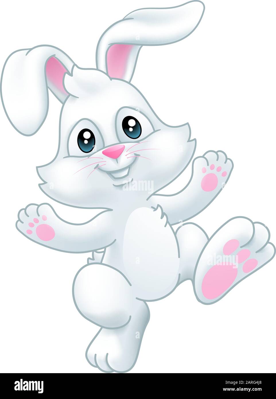 Easter Bunny Rabbit Cartoon Stock Vector