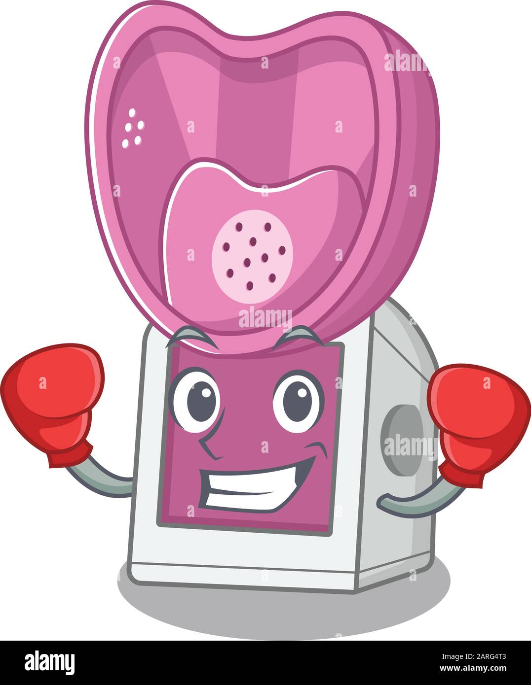 Sporty Boxing steam inhaler mascot character style Stock Vector Image ...