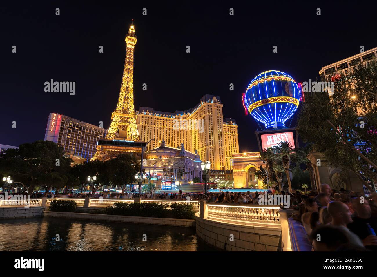 Las Vegas strip at night Stock Photo - Alamy