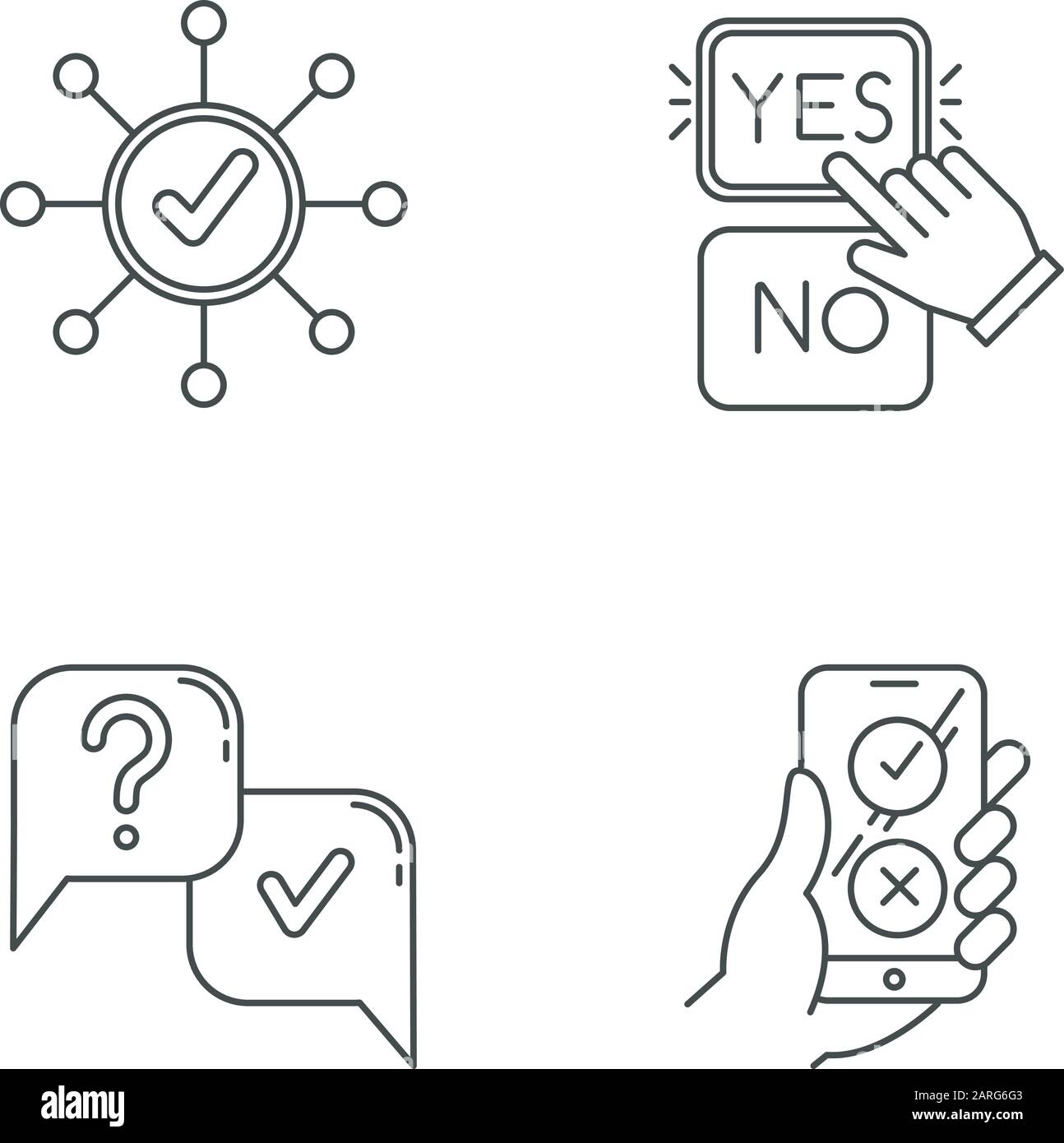 Survey Linear Icons Set Correct Answer Approve Option Spread Structure Yes No Faq Sign Online Feedback Thin Line Contour Symbols Isolated Vec Stock Vector Image Art Alamy Survey Linear Icons Set Correct Answer Approve Option Spread Structure Yes No Faq Sign Online Feedback Thin Line Contour Symbols Isolated Vec Stock Vector Image Art Alamy