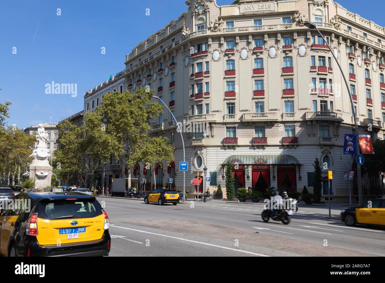 Hotel El Palace, Gran Via de les Corts Catalanes, Barcelona, Spain. Stock Photo