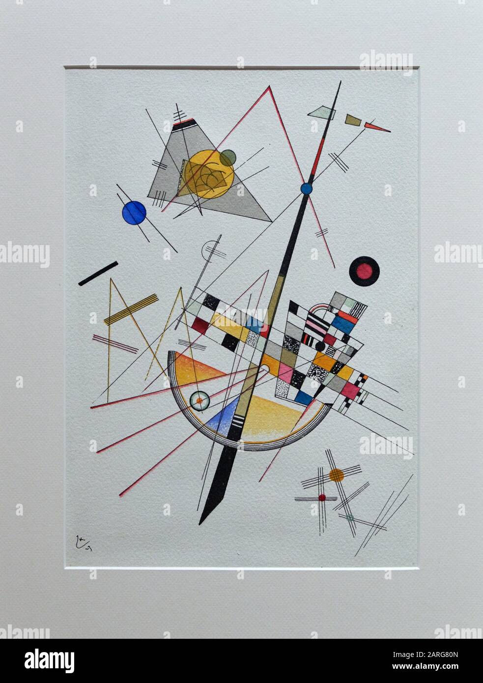 '''Delicate tension No. 85'', 1923, Wassily Kandinsky (1866-1944) Stock Photo