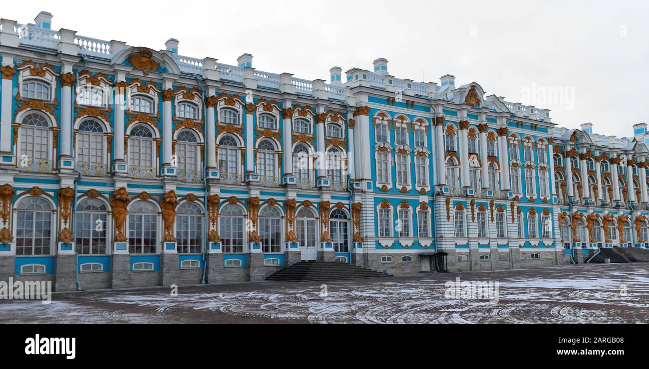 The Catherine Palace,Puskin, near St Petersburg Russia. Stock Photo
