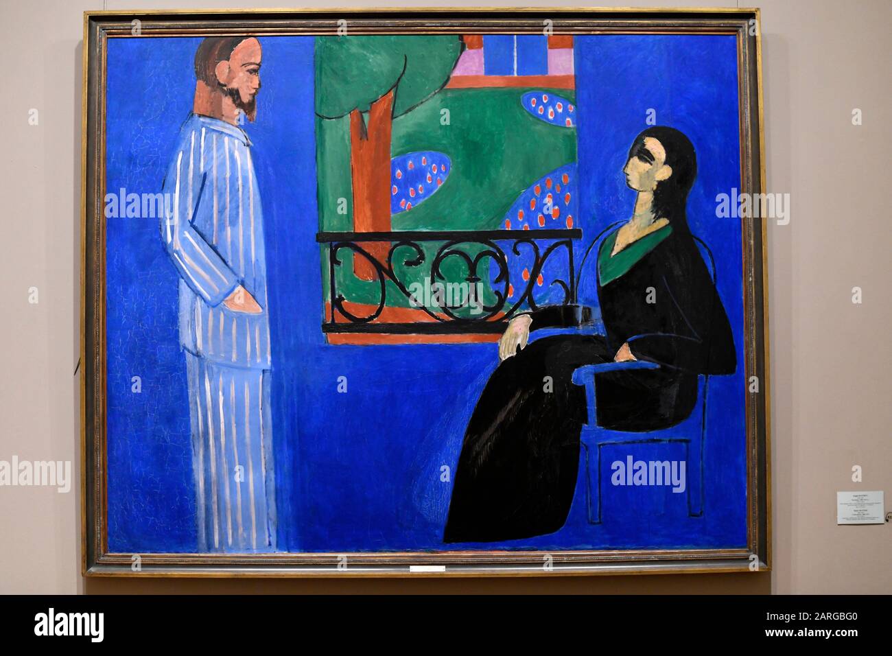 Conversation,1909-1912, by Henri Matisse, State Hermitage museum,St Petersburg Russia, Europe. Stock Photo