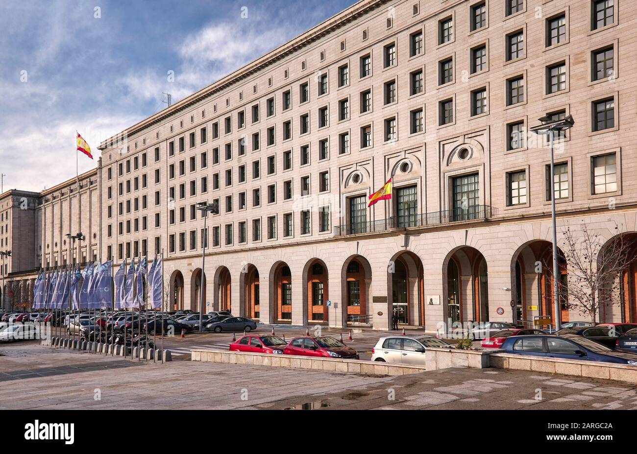 Headquarters of the Ministry of Transports, Mobility and Urban Agenda.  Madrid. Spain Stock Photo - Alamy