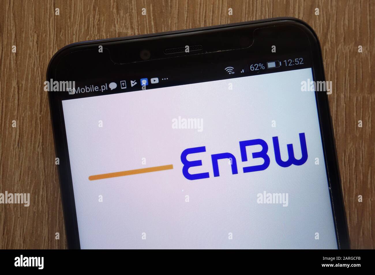 EnBW Energie Baden-Wurttemberg AG logo displayed on a modern smartphone Stock Photo