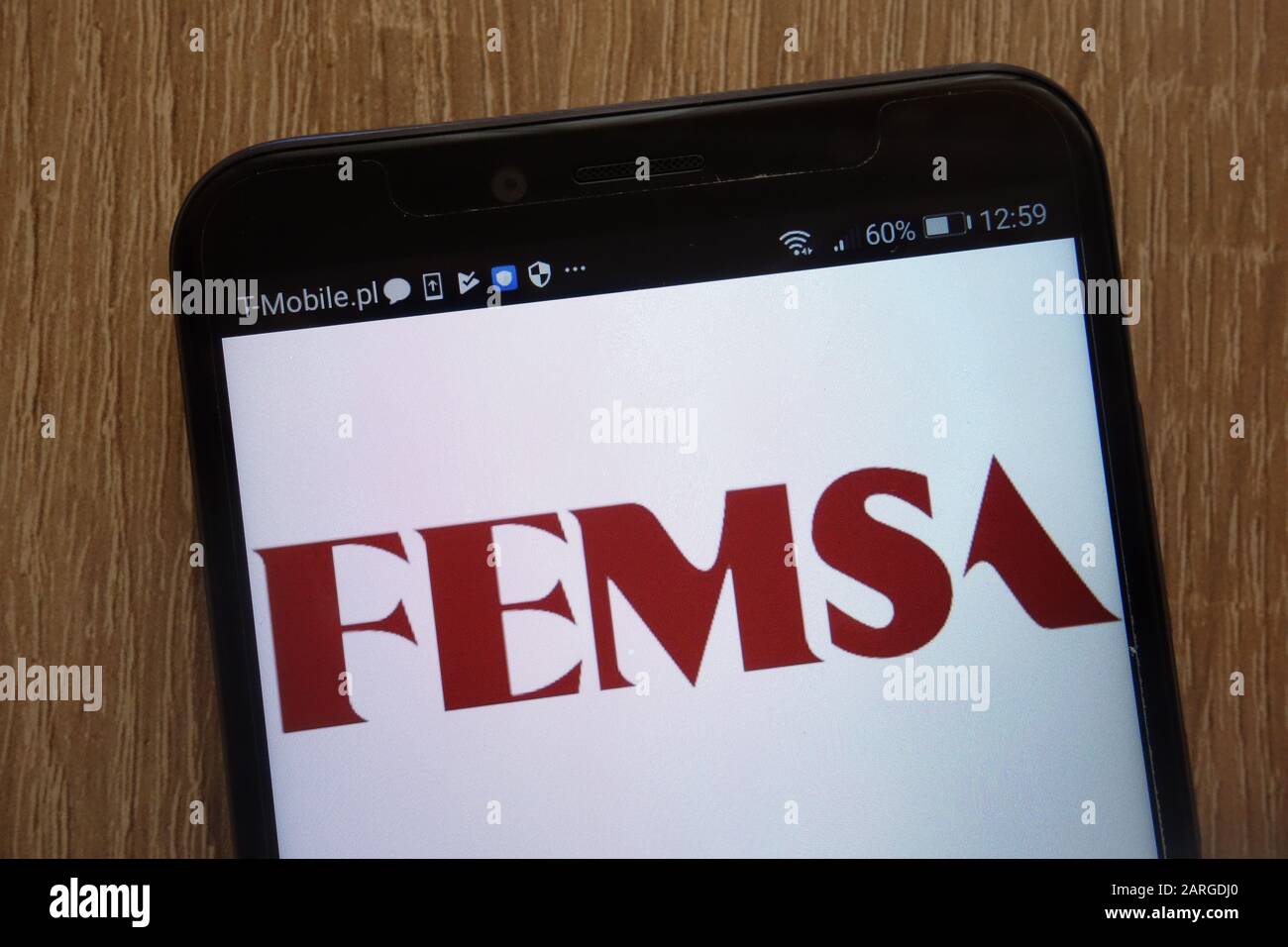 Fomento Economico Mexicano logo displayed on a modern smartphone Stock Photo