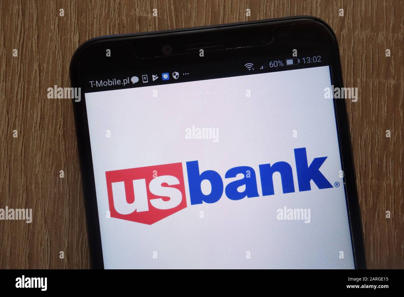 U.S. Bank logo displayed on a modern smartphone Stock Photo