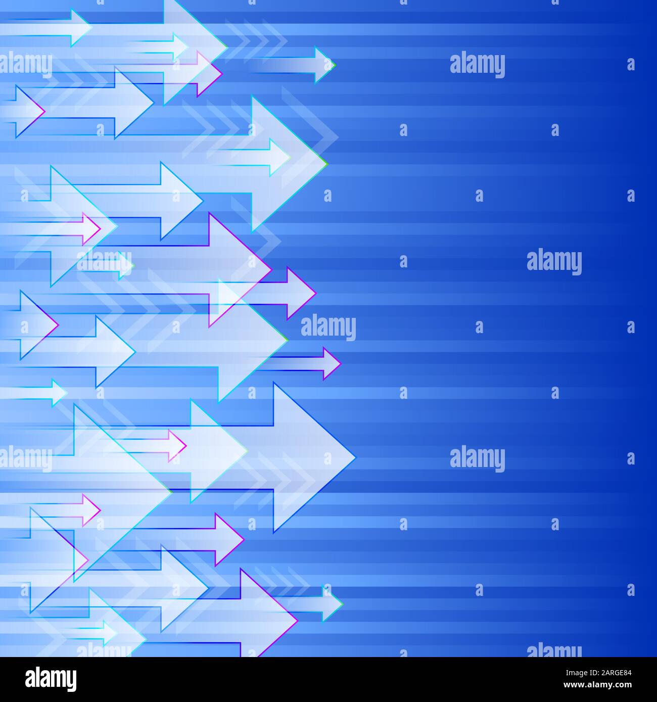 Arrows Fly From Left To Right On A Blue Background Eps10 Stock Vector Arrows Fly From Left To Right On A Blue Background Eps10 Stock Vector