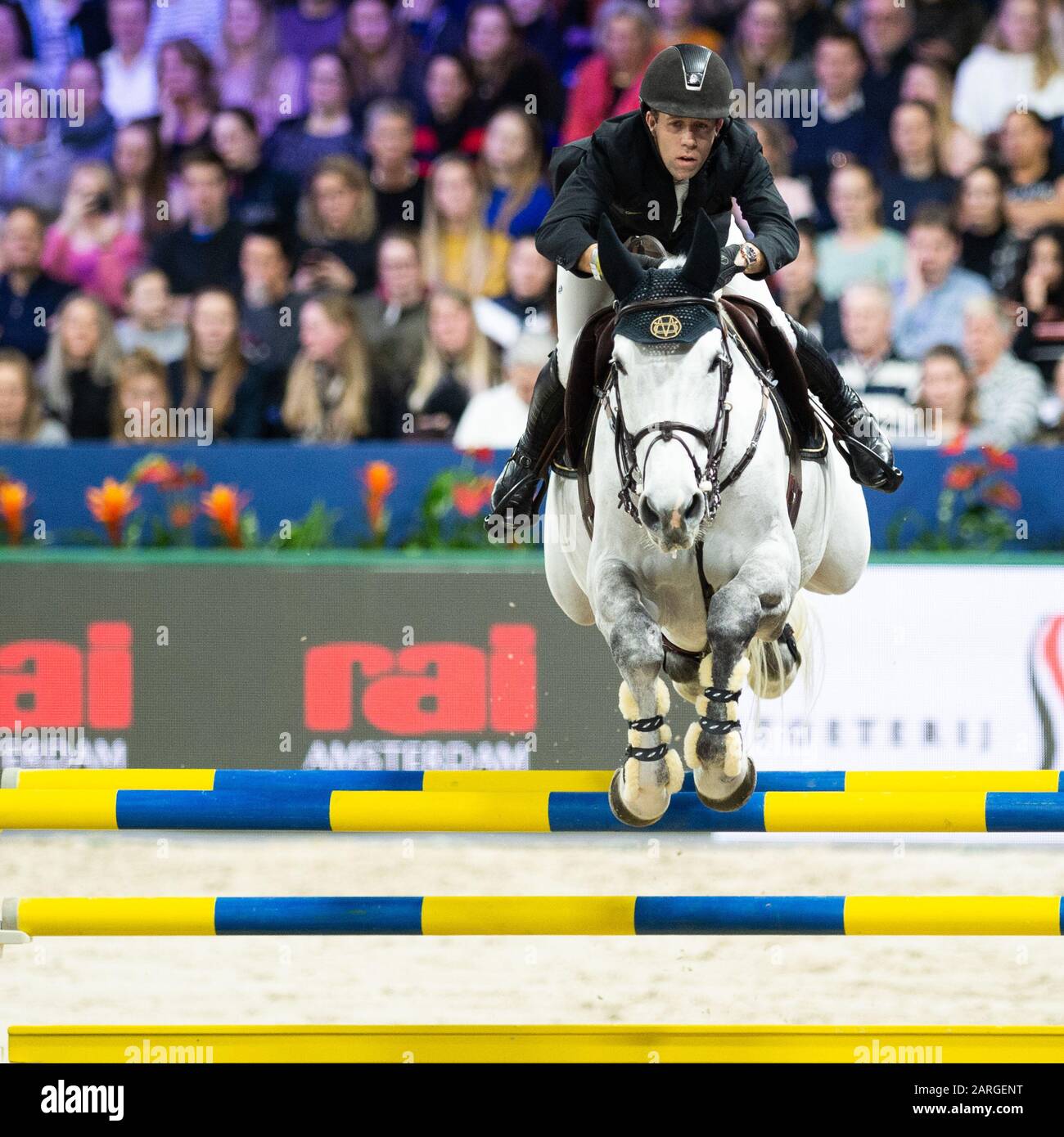 Amsterdam Netherlands January 25 Maikel Van Der Vleuten Of Netherlands Riding Beauville Z At Grand Prix Of Amsterdam Jumping Amsterdam On January 25 2020 In Amsterdam Photo By Thomas Reiner Espa Images