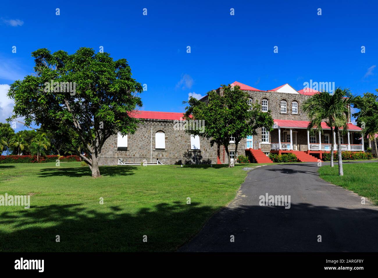 Government House, Bath Plain, Charlestown, Nevis, St. Kitts and Nevis, West Indies, Caribbean, Central America Stock Photo