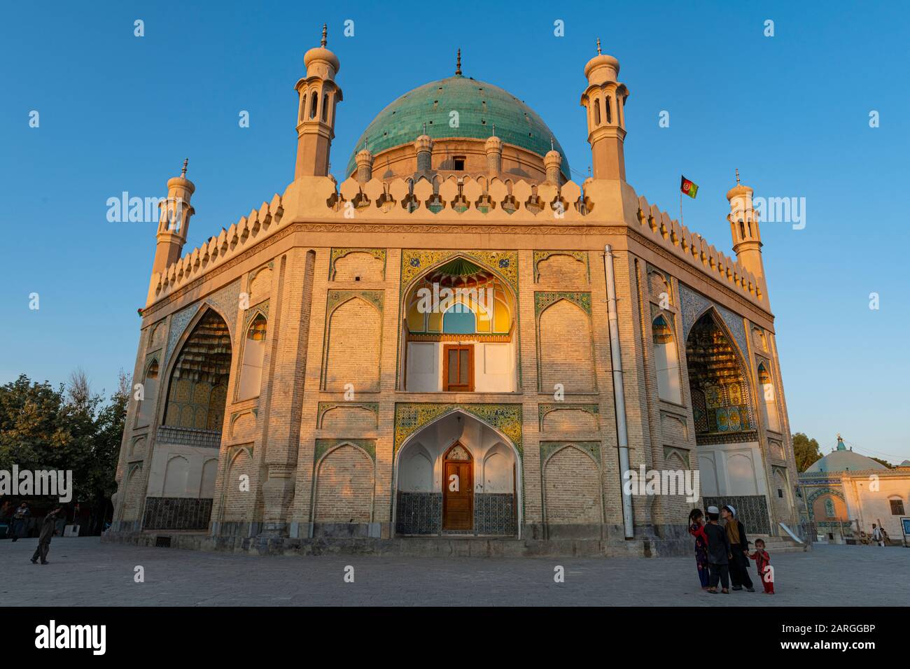 Shrine of the Cloak, Ahmad Shah Durrani Mausoleum, Kandahar, Afghanistan, Asia Stock Photo