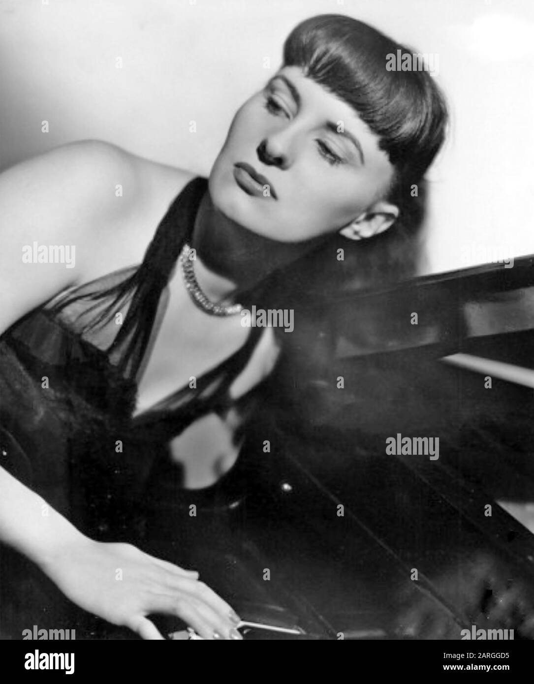 JUTTA HIPP (1925-2003) Promotional photo of Germany jazz pianist about 1960 Stock Photo