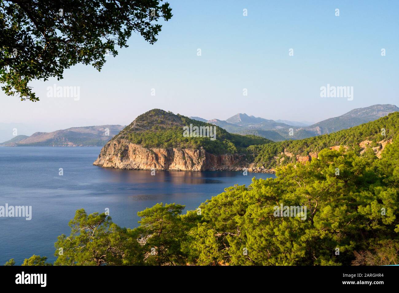 Asien, Türkei, Provinz Antalya, Kumluca, Kap Gelidonya, Blick vom Wanderweg Stock Photo