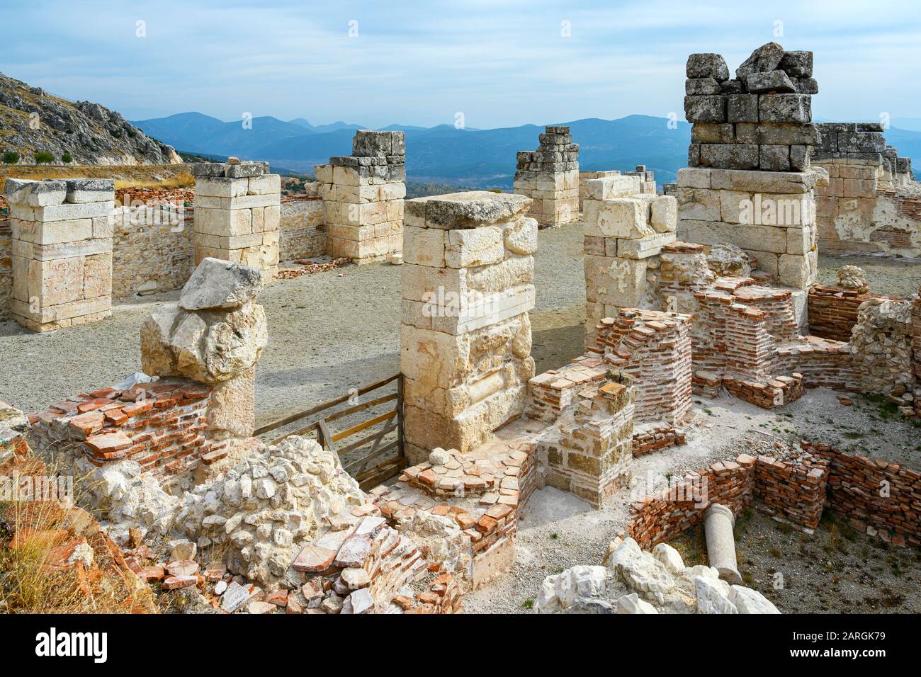 Asien, Türkei, Provinz Burdur, Aglasun, Ausgrabung von Sagalassos, römische Bäder Stock Photo
