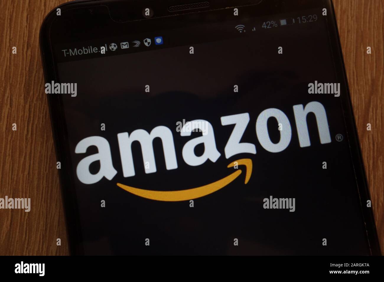 Amazon logo displayed on a modern smartphone Stock Photo