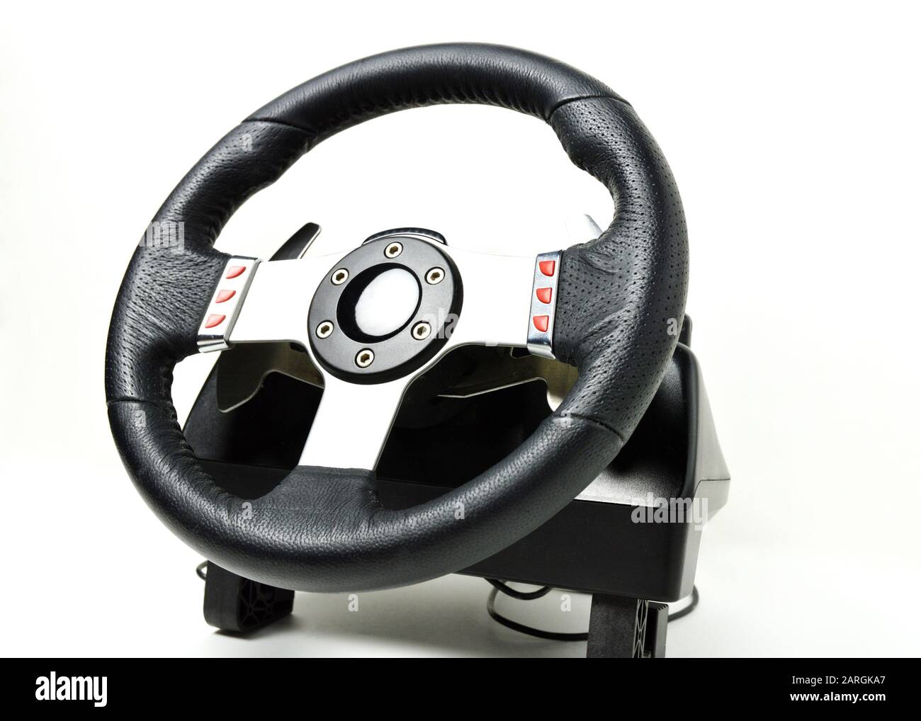 A racing wheel controller for the racing video games and racing