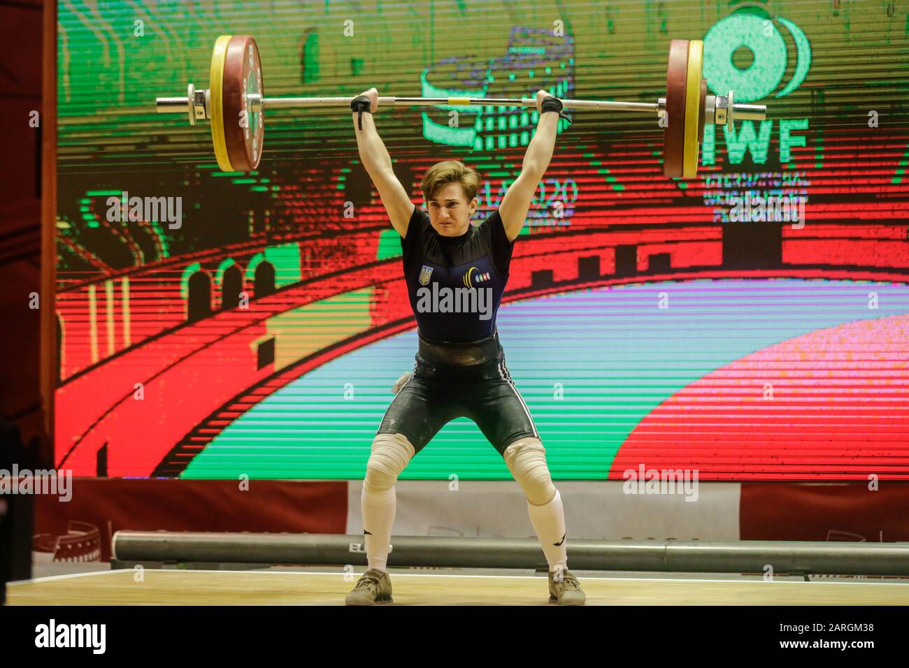 Rome, Italy, 28 Jan 2020, konotop kamila (ukr) second classified cat 55 kg - women during IWF Weightlifting World Cup 2020 - Weightlifting - Credit: LPS/Claudio Bosco/Alamy Live News Stock Photo