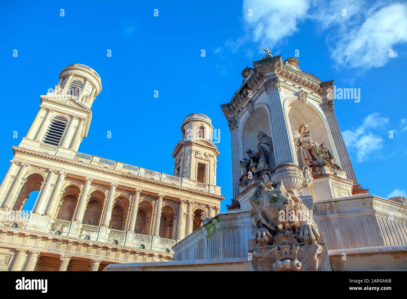 Eglise SaintSulpice church in Paris Stock Photo Alamy