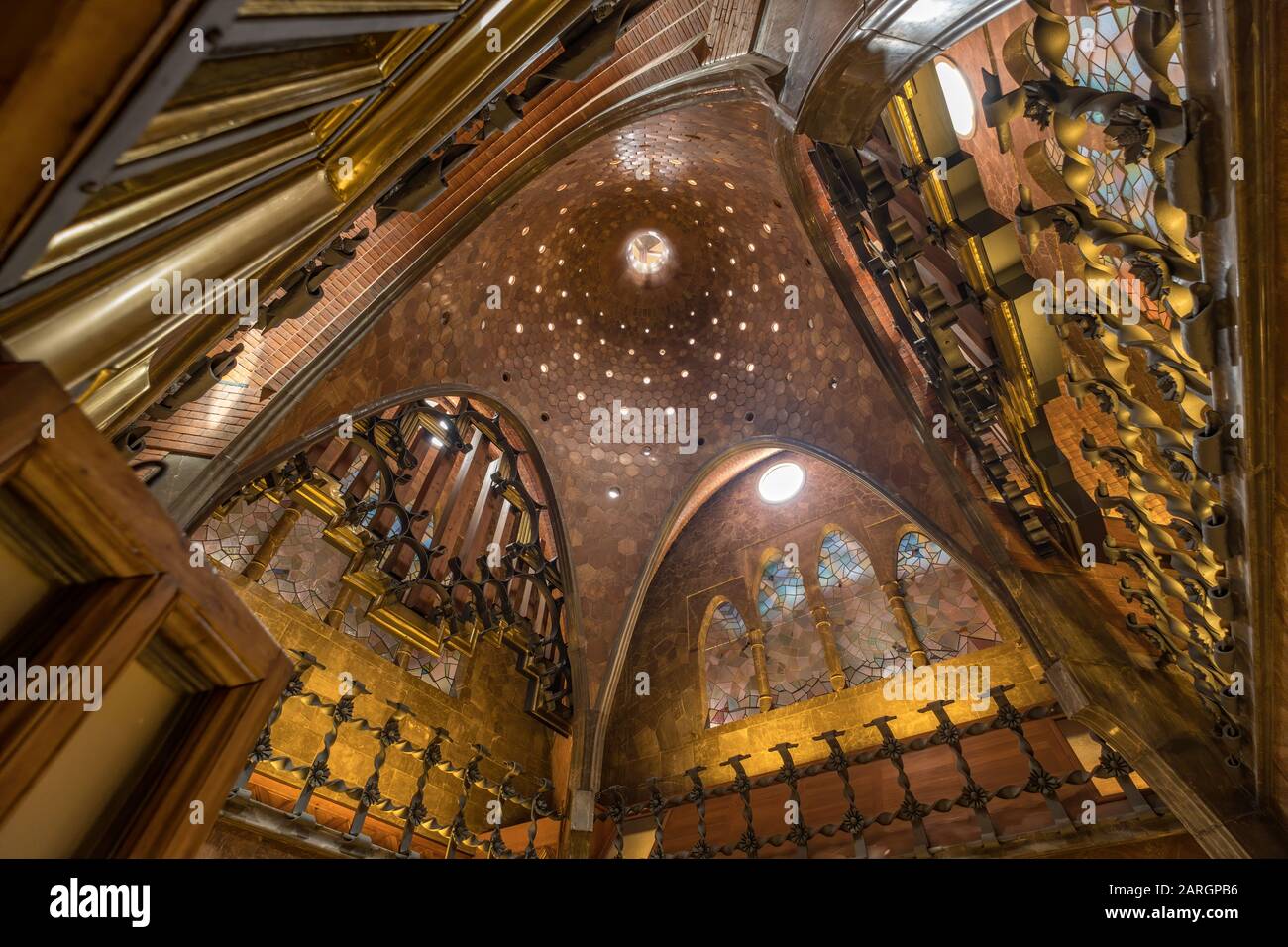 Stairs Antoni Gaudi Stock Photos Stairs Antoni Gaudi Stock
