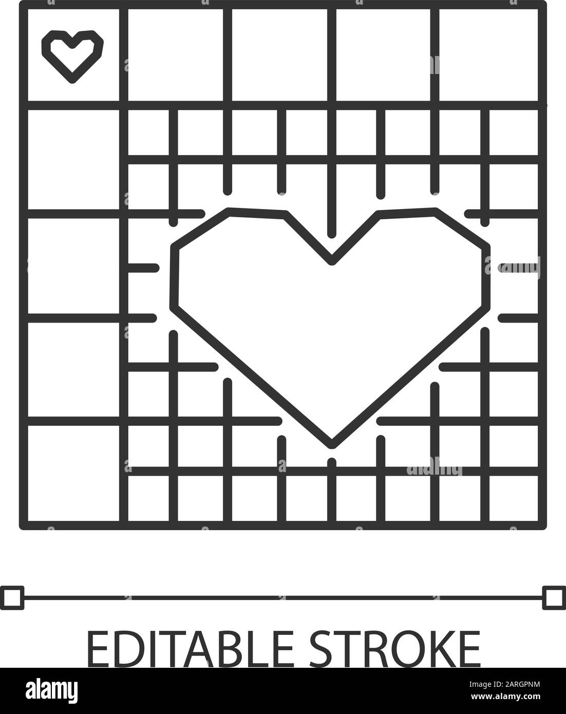 Nonogram puzzle grid linear icon. Picross, griddlers. Logic number game.  Japanese crossword. Brain teaser. Thin line illustration. Contour symbol.  Vec Stock Vector Image & Art - Alamy