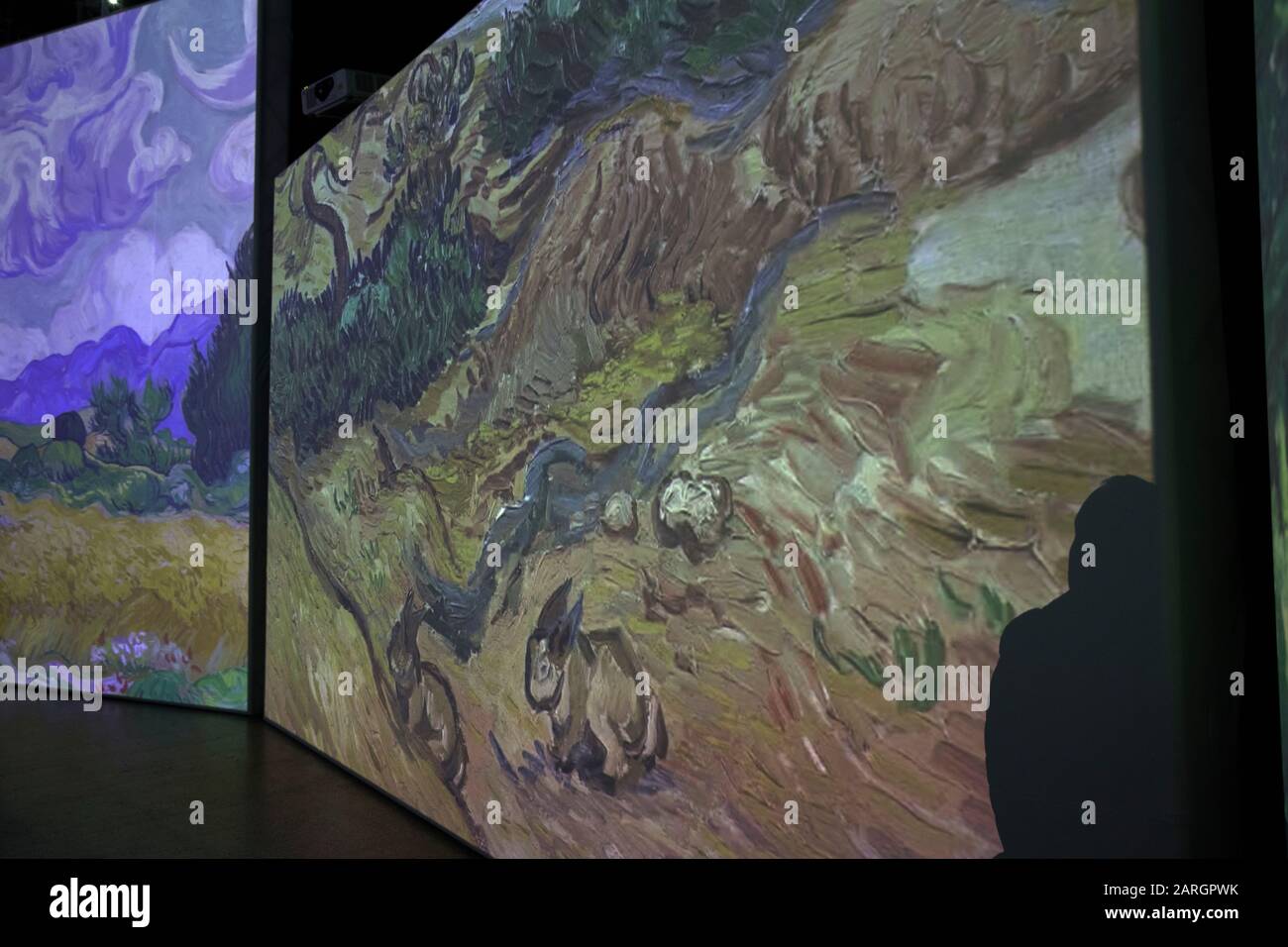 Multimedia exhibition by Vincent Van Gogh, Lugano, Switzerland, Europe