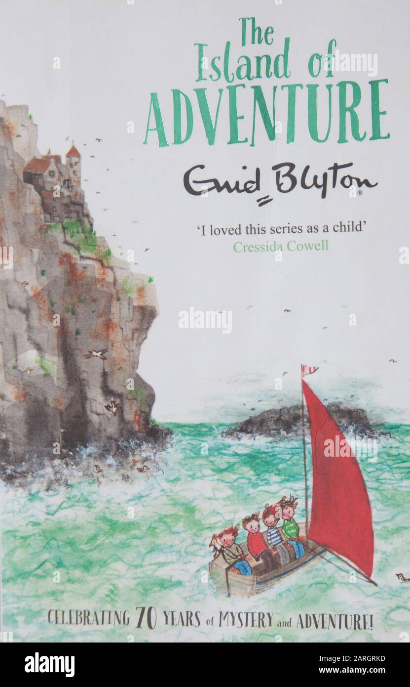 The book, The Island of Adventure by Enid Blyton Stock Photo Alamy