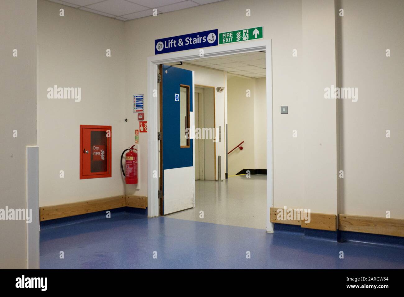 Hospital corridor. Stock Photo