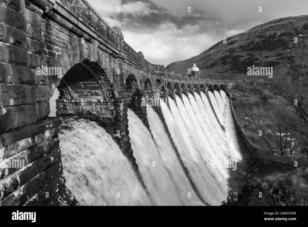 Craig Goch Dam Elan Valley Radnorshire, Wales UK. November 2019 Stock Photo