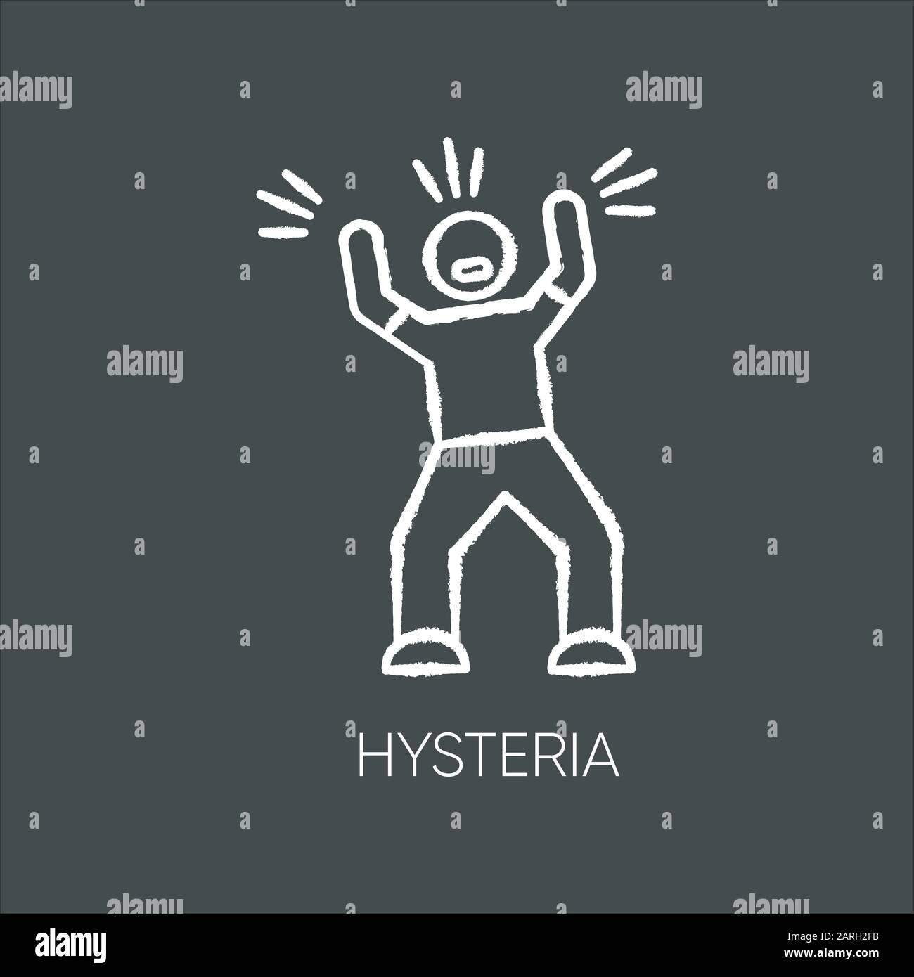 Hysterical attack Stock Vector Images Alamy