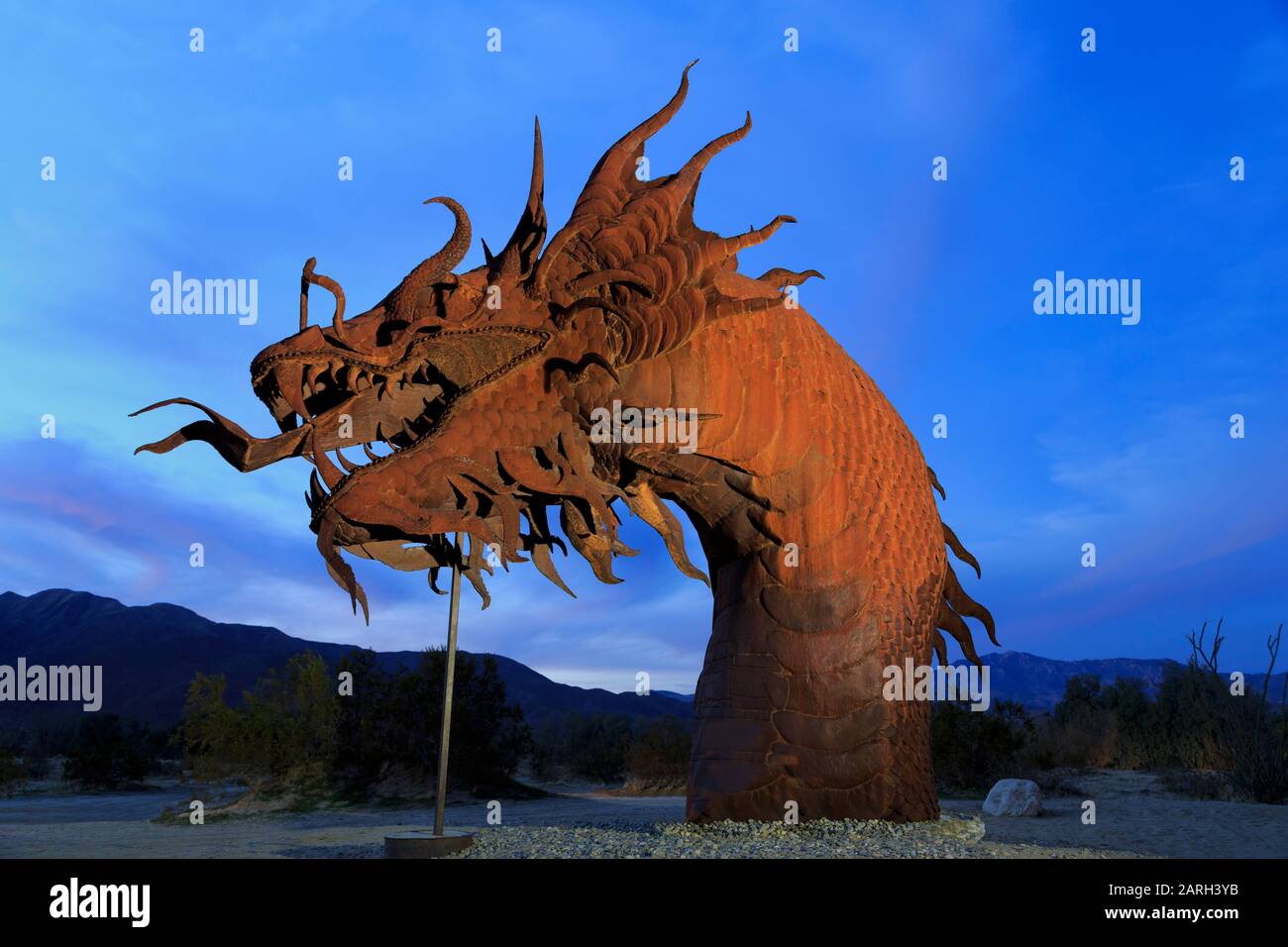 Sea serpent sculpture by Ricardo Breceda, AnzaBorrego Desert, Borrego, Springs, Southern