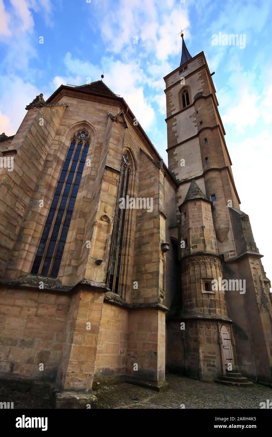 Iphofen is a city in Bavaria with many historical sights. Sankt Veit Stock Photo
