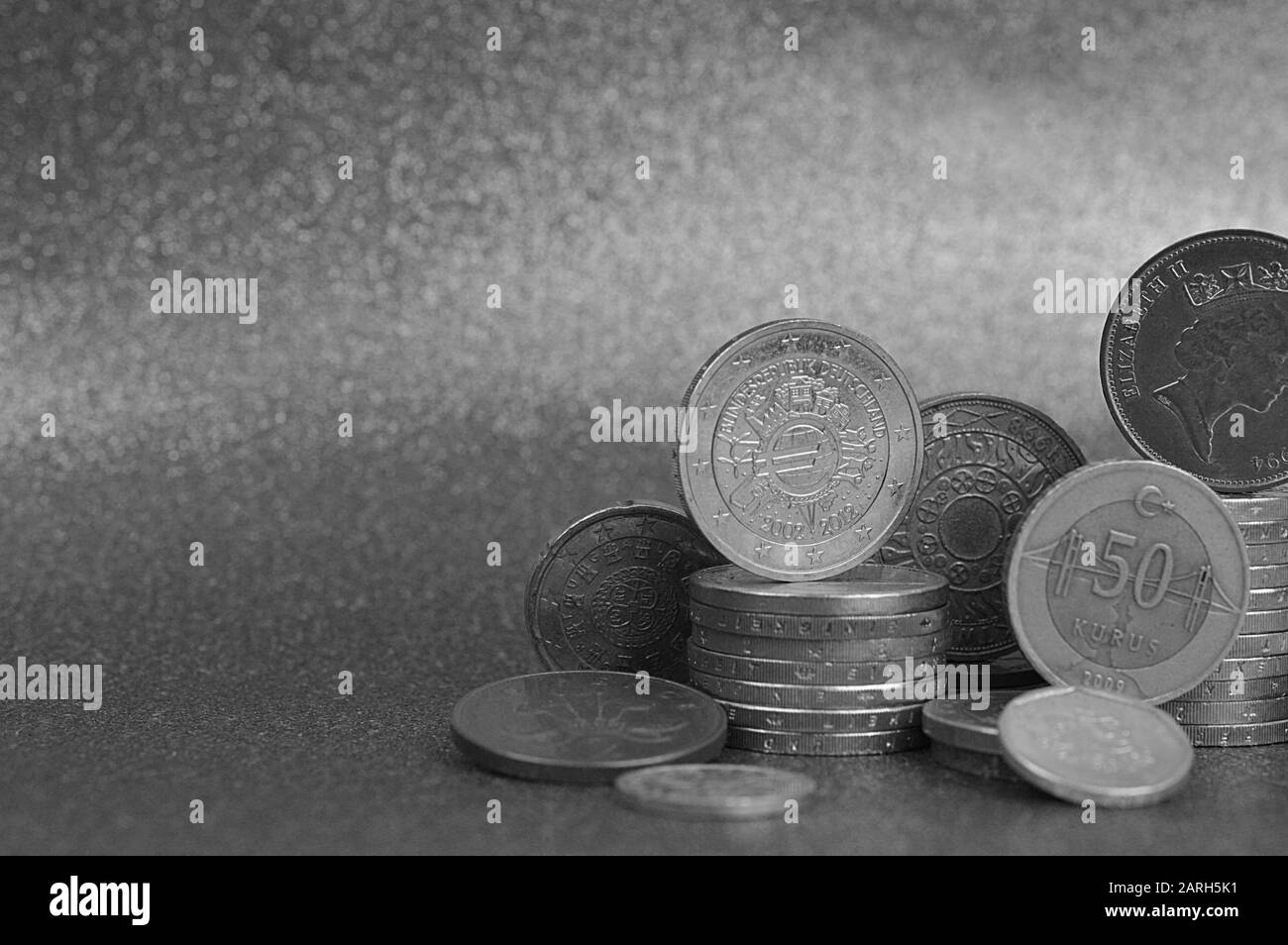 Money pile Black and White Stock Photos & Images - Alamy