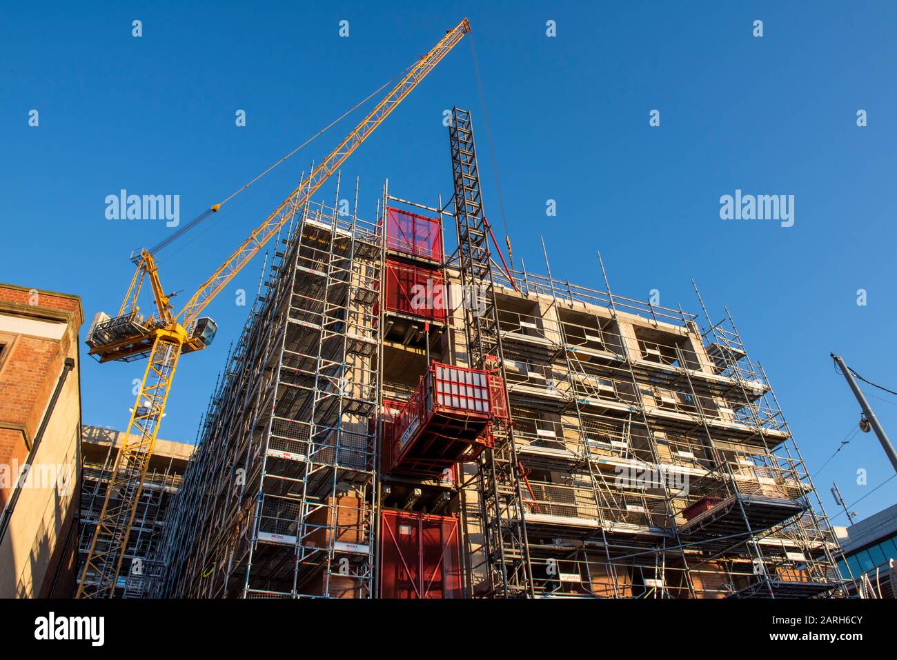 Construction work on student Station Street on the South
