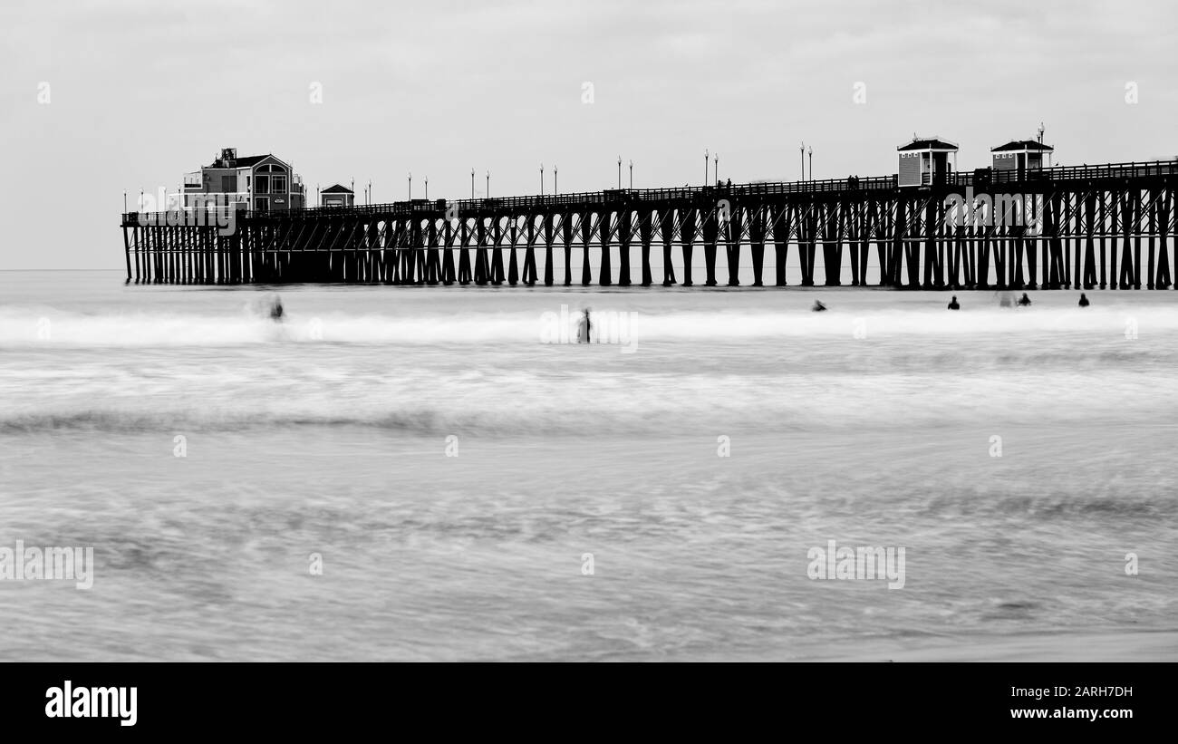 Oceanside California USA. Historic Oceanside Pier, Oceanside, San Diego