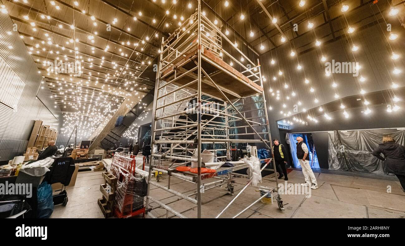 Hamburg Germany 28th Jan 2020 View Into The Newly Built Foyer