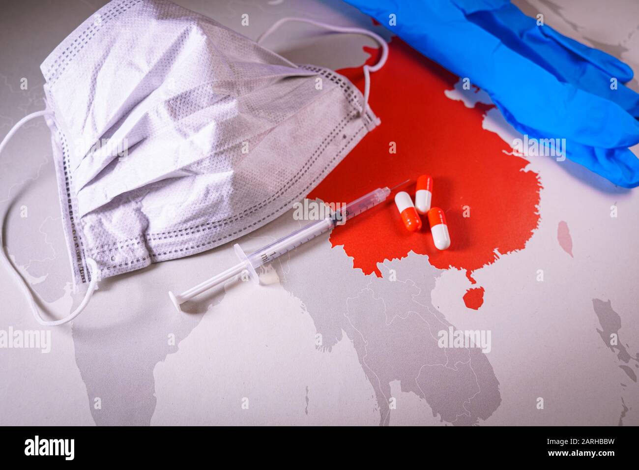 N95 medical mask map hi-res stock photography and images - Alamy