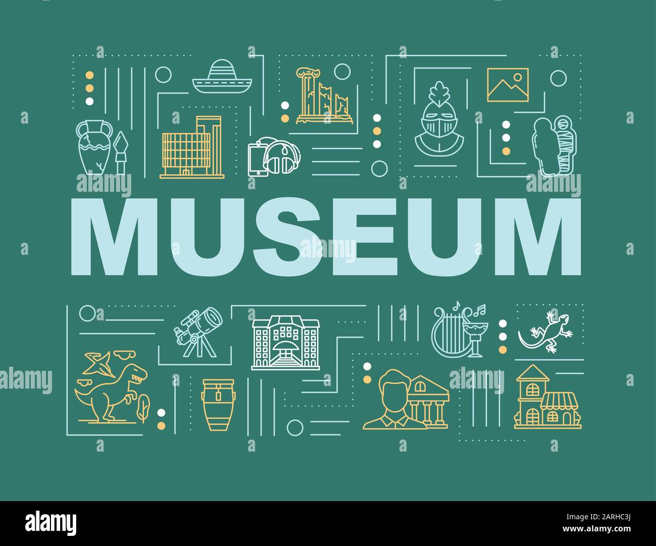 Museum Word Concepts Banner Historic Exhibition And Artifact