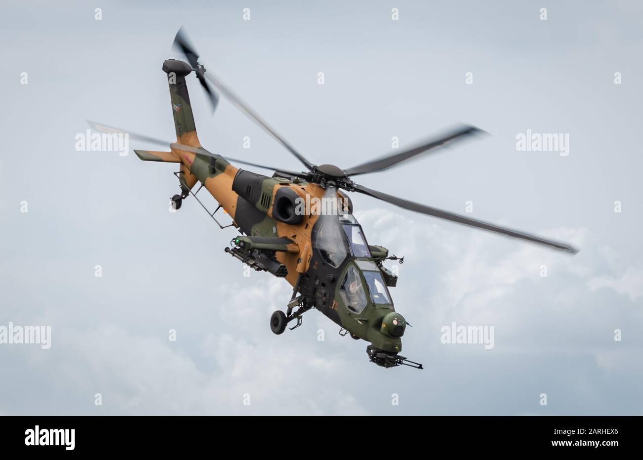 The Turkish Aerospace T129 ATAK Helicopter Stock Photo